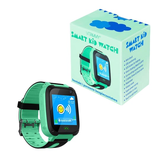 VITAMMY SMART KID WATCH zielony Smartwatch zegarek dla dzieci Vitammy