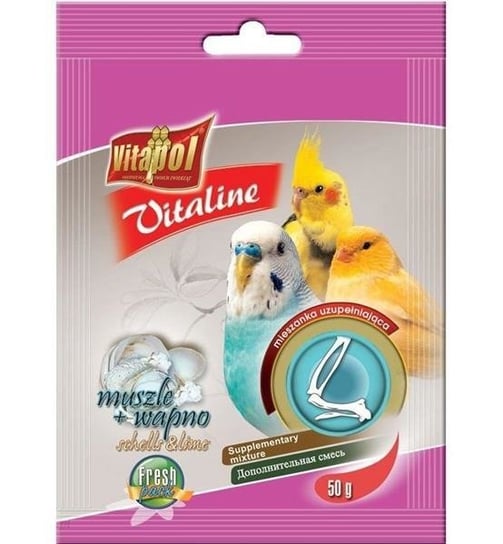 Vitapol Vitaline dla Ptaków Muszle + Wapno 50 g 2043 Vitapol