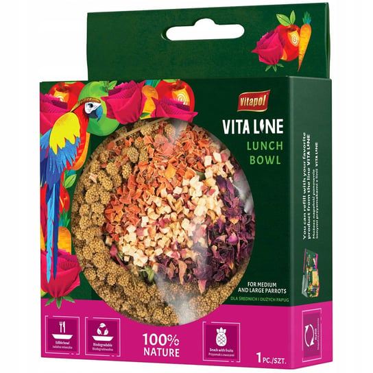 Vitapol Vitaline Lunch Bowl Dla Dużych I Średnich Papug, Naturalny Przysmak Vitapol