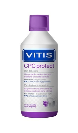 Vitis CPC Protect, plyn do płukania jamy ustnej, 500 ml DENTAID