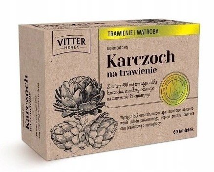 Vitter Herbs Karczoch Na Trawienie 60 Tabletek Diagnosis S.A.