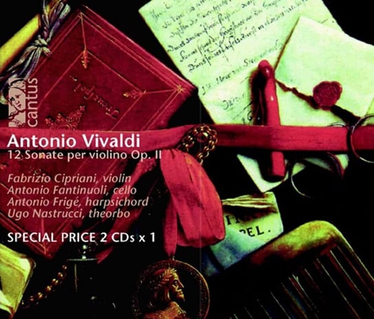 Vivaldi: 12 Sonate per violino op. 2 Cipriani Fabrizio, Fantinuoli Antonio, Frige Antonio, Nastrucci Ugo