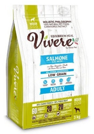 Vivere Dog Medium Adult Salmon 3kg Vivere