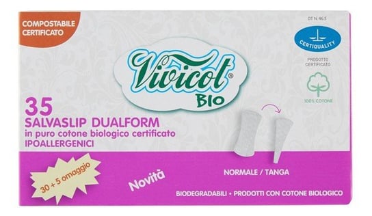 Vivicot Bio, wkładki higieniczne Dualform, 35 szt. Vivicot Bio