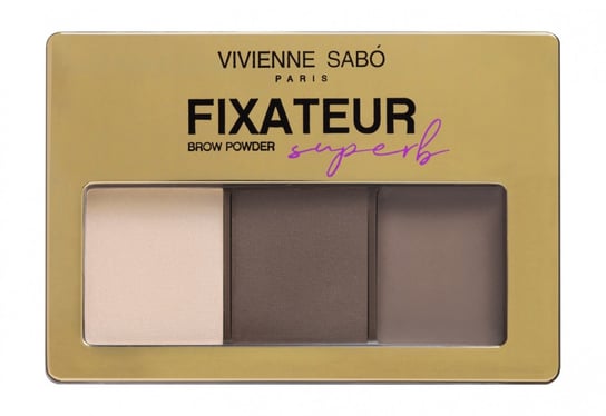 Vivienne Sabó, Fixateur Superb Eyebrow Palette No.01 Light Brown (4 G) Vivienne Sabó