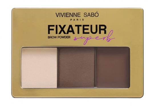 Vivienne Sabó, Fixateur Superb Eyebrow Palette No.02 Dark Brown (4 G) Vivienne Sabó