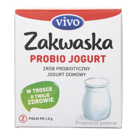 Vivo, Zakwaska Probio Jogurt żywe kultury bakterii, 2 fiolki po 0,5 g Vivo