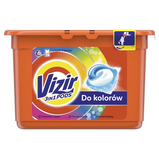Vizir Color Kapsułki do prania o potrójnym działaniu 14 prań Vizir