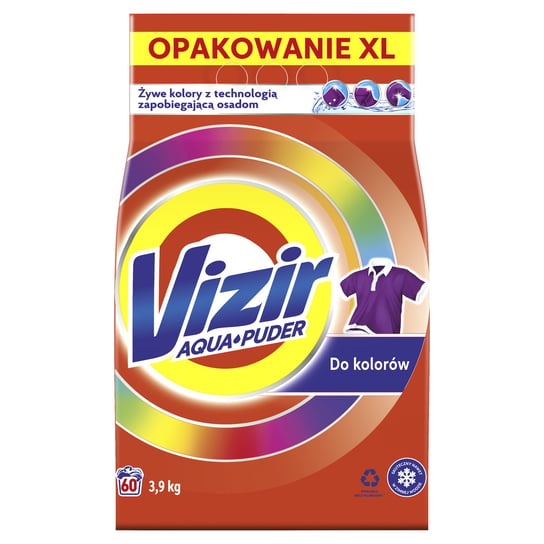 Vizir Color, Proszek do prania tkanin kolorowych Aqua Powder, 60 prań, 3.9 Kg Vizir