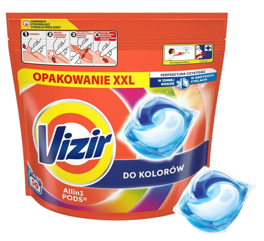 VIZIR Kapsułki Do Prania All In 1 PODS Do Koloru 50 szt. Inny producent