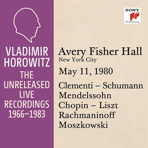 Vladimir Horowitz in Recital at Avery Fischer Hall, New York City, May 11, 1980 Vladimir Horowitz