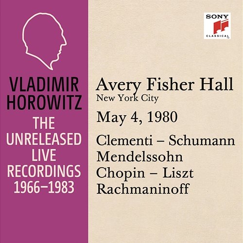 Vladimir Horowitz in Recital at Avery Fischer Hall, New York City, May 4, 1980 Vladimir Horowitz
