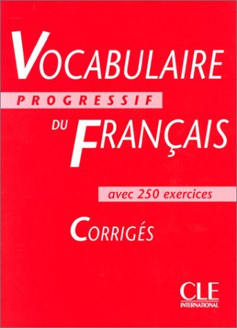 Vocabulaire Progressif Du Francais Key Leroy-Miquel Claire