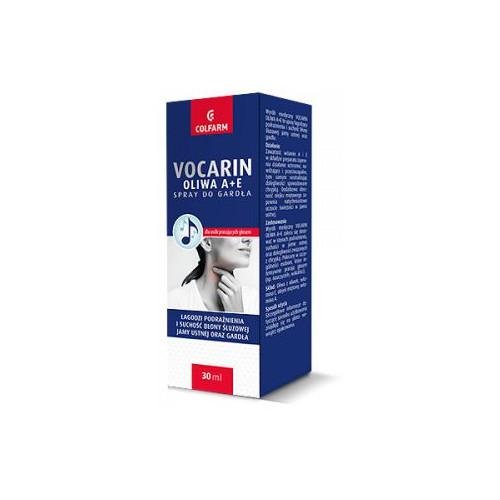 Vocarin, Oliwa A+E, Spray Do Gardła, 30ml Colfarm