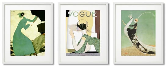 Vogue, Okładki Zielone Retro DEKORAMA