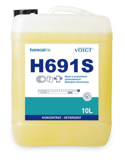 Voigt H691S- Płyn Do Mycia W Zmywarkach Przemysłowych, Wzmocniony Op. 10 L Voigt