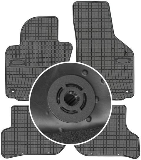 Volkswagen Jetta V Sedan od 2005-2010r. Dywaniki gumowe FROGUM 0361 + mocowania MAX-DYWANIK Frogum