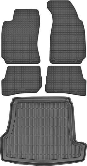 Volkswagen Passat B5 Sedan od 1997-2005r. Bagażnik MAX-DYWANIK 912308 + Dywaniki MOTOHOBBY 150105 Max-Dywanik