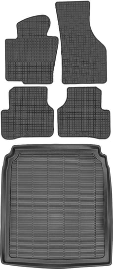 Volkswagen Passat B6 Sedan od 2005-2010r. Bagażnik MAX-DYWANIK 912310 + Dywaniki PETEX P69110 Max-Dywanik