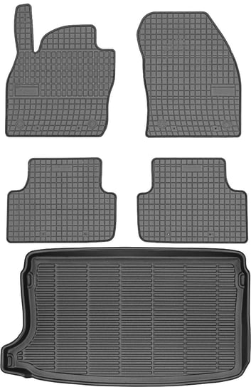 Volkswagen T-Cross SUV od 2019r. Bagażnik MAX-DYWANIK 912322 + Dywaniki FROGUM 410473 Max-Dywanik