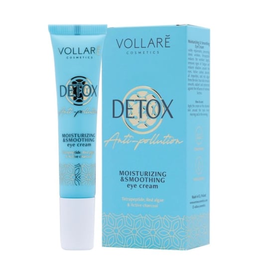 Vollare Detox, Nawilżająco-wygładzający Krem Pod Oczy, 15ml Vollare