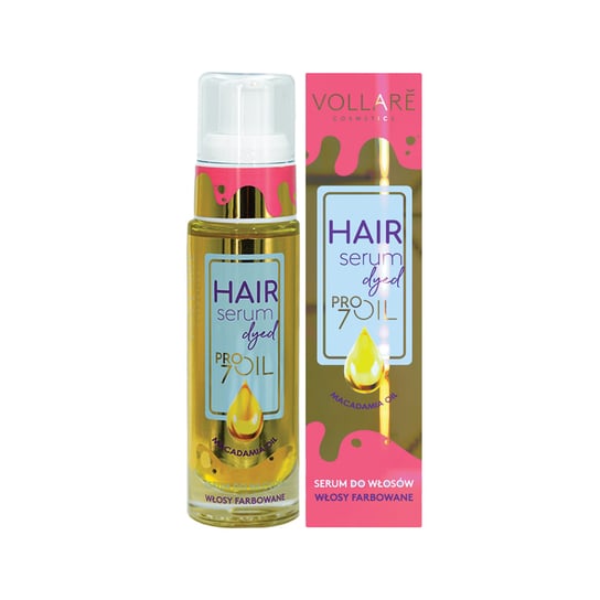 Vollare, Pro Oils Color & Shine, serum do włosów farbowanych Macadamia Oil, 30 ml Vollare