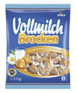 Vollmilch Brocken, cukierki karmelowe mleczne, 315 g Storck