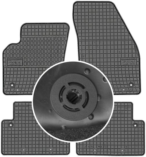 VolVo S40 II Sedan od 2004-2012r. Dywaniki gumowe FROGUM 0940 + mocowania MAX-DYWANIK Frogum