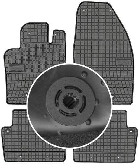 VolVo V70 II Kombi  od 1999-2007r. Dywaniki gumowe FROGUM 0943 + mocowania MAX-DYWANIK Frogum