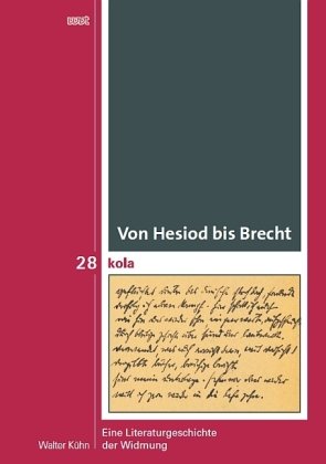 Von Hesiod bis Brecht WVT Wissenschaftlicher Verlag Trier