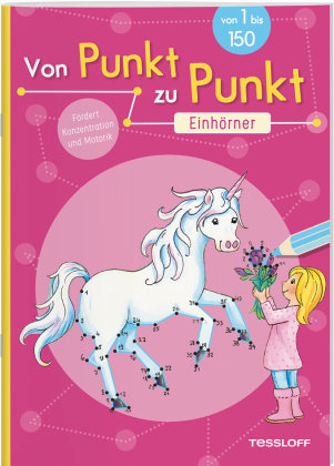 Punkt Von Punkt zu Punkt. Einhörner - Tessloff | Książka w Empik