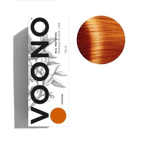 Voono All natural hennacolour line henna do włosów copper 100g Voono