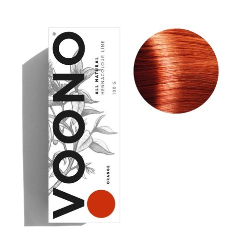Voono All natural hennacolour line henna do włosów orange 100g Voono