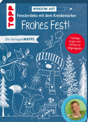 Vorlagenmappe Fensterdeko mit dem Kreidemarker - Frohes Fest! Frech Verlag Gmbh