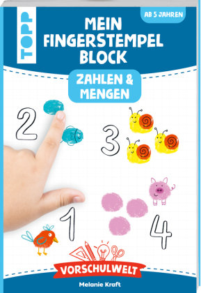 Vorschulwelt - Mein Fingerstempelblock Zahlen und Mengen Frech Verlag Gmbh