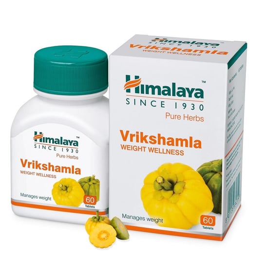 Vrikshamla kontrola wagi Himalaya Suplement diety, 60 tabletek Inna marka
