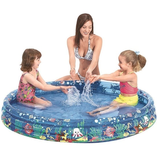 VS, basen dziecięcy, pompowany, okrągły, niebieski, 157x25cm VS