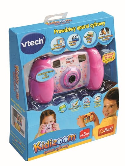 VTech, Kidizoom, aparat cyfrowy, kolor różowy Kidizoom