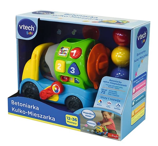 VTech, zabawka edukacyjna Betoniarka Kulko-Mieszarka, 60994 VTech