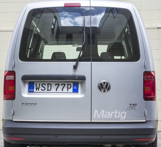 VW CADDY III - Listwy CHROM Klapa Bagażnik Drzwi Martig