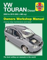 VW Touran Diesel ('03-'15) 03 To 65 Haynes Automotive Manuals