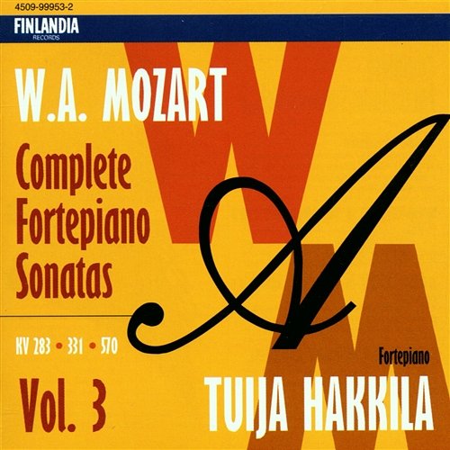W.A. Mozart : Complete Fortepiano Sonatas Vol. 3 Tuija Hakkila