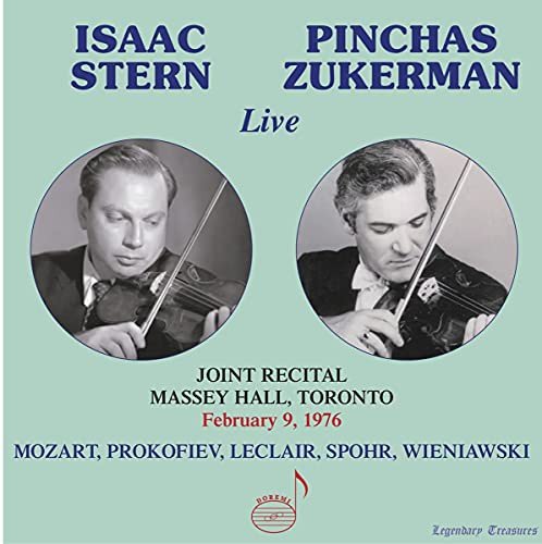 W.A. Mozart / Jean-Marie Leclair / Louis Spohr / Henryk Wieniawski & Sergei Prokofiev Isaac Stern And Pinchas Zukerman Live Various Artists