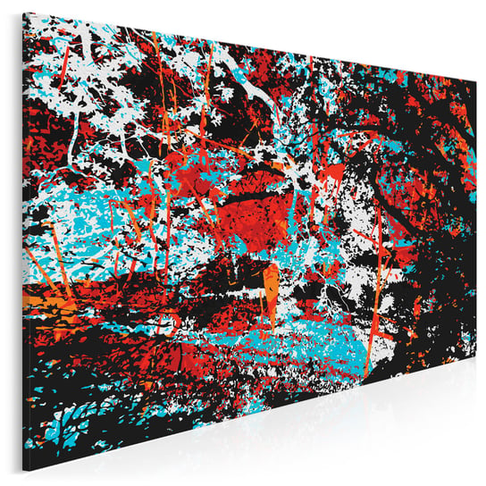 W cieniu ognistego drzewa - nowoczesny obraz na płótnie - 120x80 cm VAKU-DSGN Nowoczesne obrazy