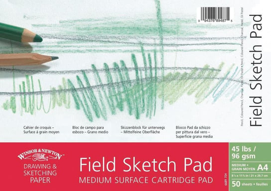 W&N, Blok szkicowy Medium Surface Field Sketch Pad A3 96 gsm Winsor & Newton