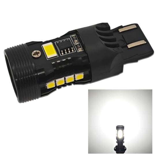 W21/5W LED żarówka 7443 12V bez błędu, biała do aut z EU-USA 100% canbus motoLEDy