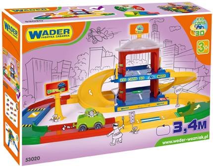 Wader, Kid Cars 3D, Garaż 2 poziomowy, klocki Wader