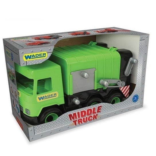 Wader, śmieciarka, Middle Truck, Zielony Wader