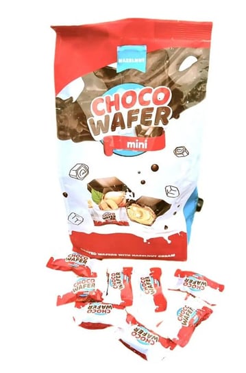 Wafelki Choco Wafer Mini z nadzieniem orzechowym 800g Jelly Belly