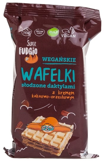 Wafelki z kremem kakaowo-orzechowym słodzone daktylami bez cukru Super Fudgio bio (4 x 30 g) 120 g - ME GUSTO (SUPER FUDGIO) SUPER FUDGIO